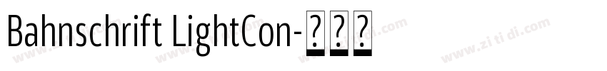 Bahnschrift LightCon字体转换